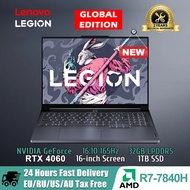 Lenovo Legion R9000x E-sukan Komputer Riba Permainan R7-7840h 16gb/32g Ram 1tb/2tb Ssd Geforcertx406