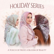 Em3 Scarf, HOLIDAY SERIES SQUARE HIJAB VOAL PREMIUM MOTIF NEWEST | NO LABEL