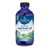 Nordic Naturals Arctic Cod Liver Oil, Lemon - 8 oz - 1060 mg Total Omega-3s with EPA & DHA - Heart &