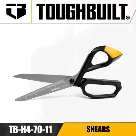 TOUGHBUILT TB-H4-70-11 Shears Construction Industrial Strength Scissors 11" Thin Iron Shears Hand To