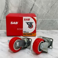 SAB / KKY 2 inch Wheels Live & Brakes | 2 inch Cupboard Wheels | 2-Piece Table Wheel | Rack Wheels |