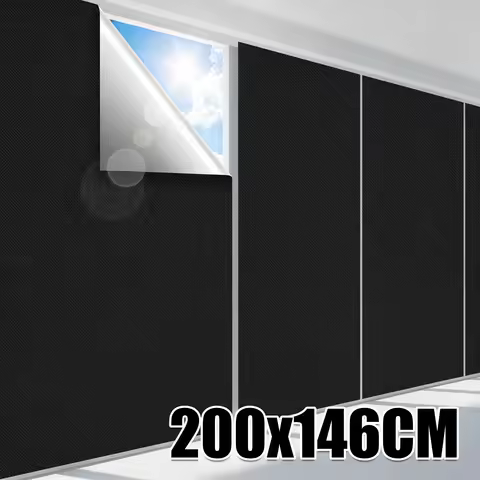 420D Oxford Silver Coated Full Blackout Curtain Fabric Portable Travel Curtain Cuttable Self Adhesiv