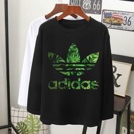 ADIDAS SPORT T-SHIRT Lengan Panjang 3XL Muslimah perempuan lelaki kain cotton baju labuh tshirt longsleeve women men 2XL