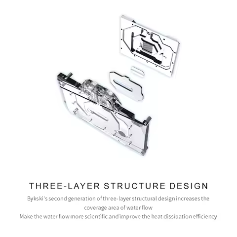 Bykski GPU Block for ASUS Dual GeForce RTX™ 4060 Ti OC , Video Card Water Cooler / Full Cover Radiat