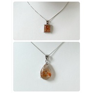 [CRYSTAL BLISS] Arusha Sunstone 925 Silver Necklace (Positivity)