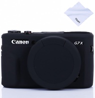 Case for G7X Mark II G7X Removable Lens Cover, Silicone Cover Rubber Soft Camera Case for Canon Powe