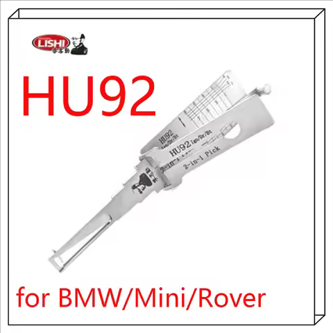 Lishi 2-in-1 Pick/Decoder LOCKSMITH TOOL for BMW/Mini/Rover HU92 (2-Track)—Twin Lifter