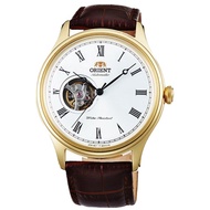 Orient Men's Open Heart Automatic Brown Leather Strap Watch FAG00002W0