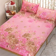 【Ready Stock】Fitted Bed sheet Super Single /Queen/King Size Premium Mattress Dust Cover