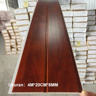 Plafon PVC Putih Motif Marmer Glossy (PERLEMBAR ) 4meter × 20cm × 8mm / Plafon PVC Permeter / Plafon