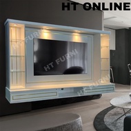 [HT ONLINE] 8ft Modern TV Cabinet / Kabinet Tv / Kabinet TV Gantung / Almari TV / Rak Tv Tv Cabinet