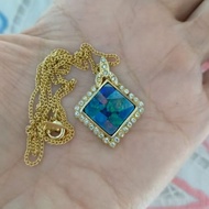 Birthday grafted Opal stone necklace