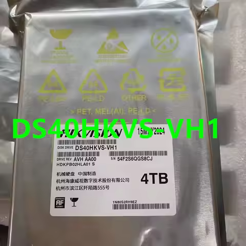 Original New HDD For Hikvision 4TB 6TB 8T 12TB 3.5" SATA For WD61PURX DS40HKVS-VH1 DS60HKVS-VH1 DS80