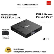 0TT Box 16G RAM 256G ROM TVBox 5Gwifi Bluetooth Player