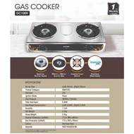KHIND GC1090 GC-1090 GC-1009 DOUBLE BURNER GAS COOKER STOVE DAPUR GAS DUA TUNGKU 煤气炉 Ediyonline Ediy