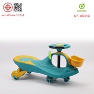 QITONG รถดุ๊กดิ๊ก (SWING CAR)  ดีไซน์โค้งมน สวยงาม และปลอดภัย มีไฟที่พวงมาลัย รับน้ำหนักได้ 50 kg. ร