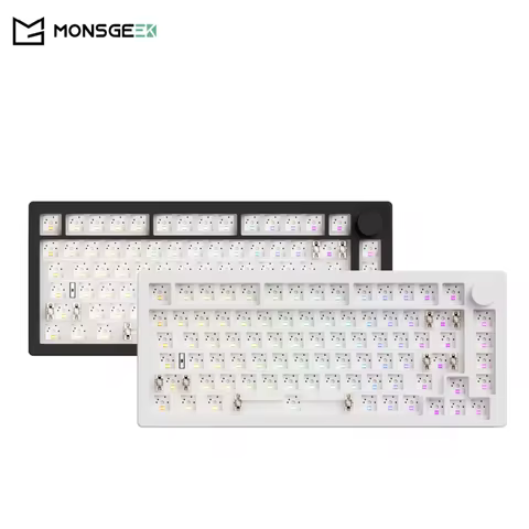 Akko MonsGeek M1 V5 Tri-mode Mechanical Keyboard Barebone Kit VIA 75% 3/5 Pins Customized Hot Swap R