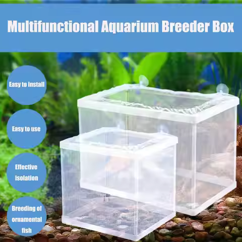 Fish Tank Breeder Net Mesh Fish Breeder Box Fish Hatchery Box Separation Net Incubator Mesh Fish Bre