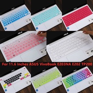 For 11.6 Inches ASUS VivoBook E203NA Soft Ultra-thin Silicone Laptop Keyboard Cover Protector