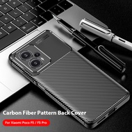Xiaomi Poco F5 5G Casing For Xiaomi Poco F5 Pro F5Pro F 5 F4 Pocophone F4 5G Luxury Matte Carbon Fiber Soft Casing TPU Bumper Camera Protection Shockproof Back Cover