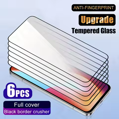 6pcs Tempered Glass for Samsung Galaxy A36/A56/A26 Phone Screen Protector A16/A16 5G/A06/A06 5G Glas