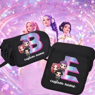 Kpop Demon 26 letter custom printing pencil case mysterious idol printing makeup bag storage bag gif