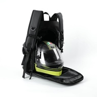 RCKLS LTD. Full Face Helmet Bag Half Face/ | Triton Black Waterproof Motorcycle Backpack