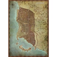 Waterdeep Dungeon Board Game Map DnD 5E Deep Sea City Masters Total Map Role-playing Tabletop Game B
