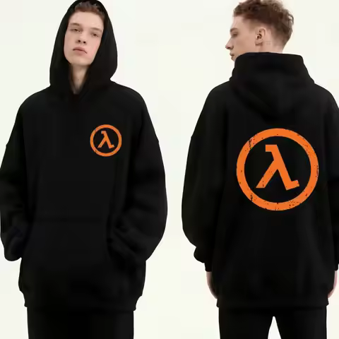 Classic 80's 90's Half-Life Games Retro Hoodie Clothing Half-Life Graphic Double-sided Print Gordon 