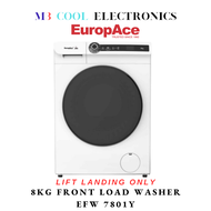 EUROPACE 8 KG FRONT LOAD WASHER EFW 7801Y - 1 YEAR WARRANTY