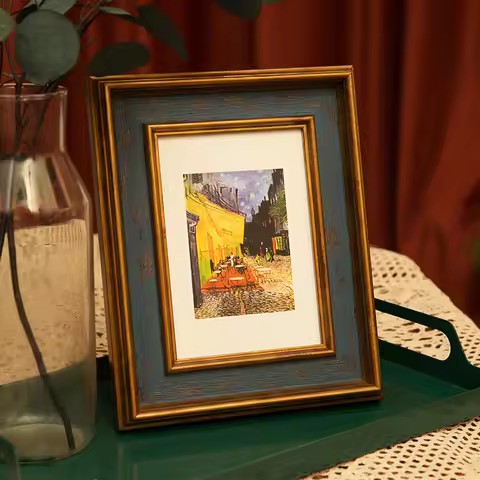 Creative American Retro Small Photo Frame Home Office Desktop Photo Frame Bedroom Bedside Table Deco