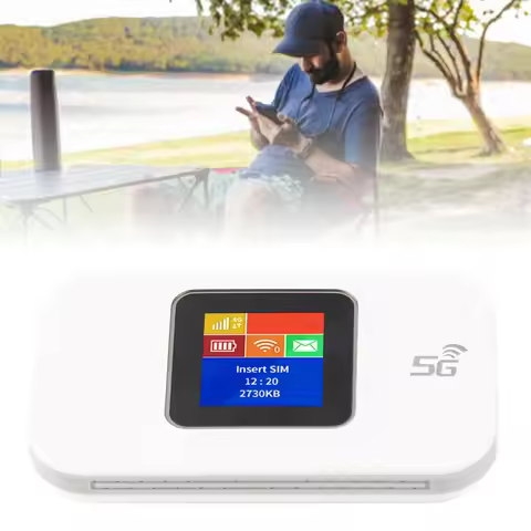 Travel WiFi Hotspot Router High Speed 4G Portable WiFi 1.44in Color Screen 3650mAh SIM Card Slot for