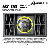 AUDIO ONE Subwoofer 18 inch Pasif NX 118 Full Bas Sound System Lapangan Horeg Original| DM