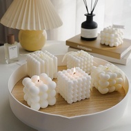 Wax Candles Home Decoration INS Style Cube Candle Soy Scented Decorative Candles Aromatic Candles Home Docer Birthday Guest Gift