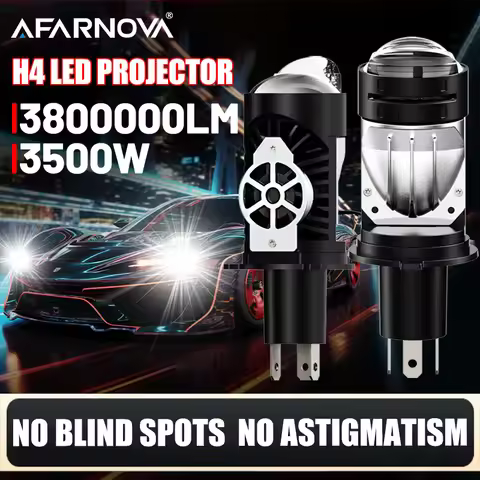 3500W H4 Led Projector Headlight Bulb 3800000Lm Wireless Fan Turbo 6000K H4/9003/HB2 Bulb Apply to C