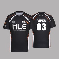 2025 New HLE Esports Club Uniform Zeus Viper Jersey LOL Game Sports Training T Shirts