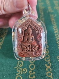 阿贊Nampik Phuttakhom 坤平抱三運財童子 項目42 灣帕雅貼粉坤平(落灣) 背面入泰北靈木雕成的古曼童三尊 包防水殼 全泰限量19尊