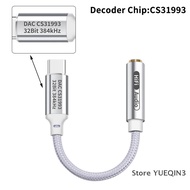 Store YUEQIN3 Type C To 3.5mm HiFi DAC Headphone Amplifier CX31993 Chip USB C Audio Decoder AMP Adap