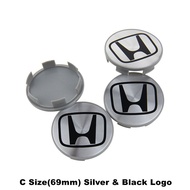 4 Units Honda Rim Cap 58MM & 69MM Wheel Center Caps Tyre Hub Caps For CITY HRV BRV CRV CIVIC ACCORD 