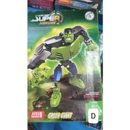 LEGO superhero avenger hero เลโก้ ประกอบเป็นตัวดัดแขนขาได้ **ลดราคาพิเศษ กล่องไม่สวย* Ironman hulk thanos Batman captain