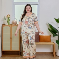 ชุดนอน Muslin Pajamas Silk Satin รุ่น Butterfly Blossom (N5152 T5152) | ชุดนอนผู้หญิง