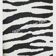 Wallpaper Dinding Kamar Ruang Tamu Minimalis Vintage Zebra Hitam Putih