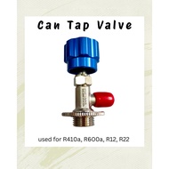 Can Tap Valve for Refrigerant Cylinder R410A, R600A, R12, R22 Injap Paip Tin Gas Penyejuk
