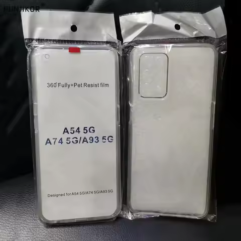 Double Protector Clear Case For OPPO A94 A74 A54 5G Find X3 Lite Neo 360 Degree Full Cover Cases