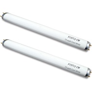 2pack F15T12-CW Cool White 15Watt Fluorescent Light Bulb,18inch 4100K Straight Linear Preheat Lamp,T