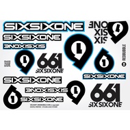 sixsixone [REDBUBBLE] Sixsixone 661 WHOPPING 11 pcs digital printed laminated cycling helmet sticker