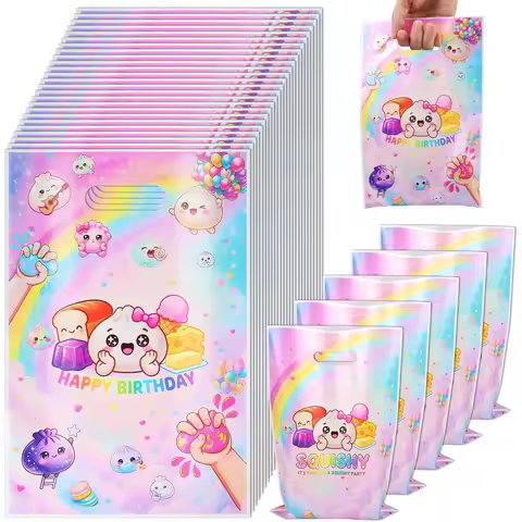 Squishy Dumpling Birthday Decorations Gift Bags,Squishy Dumpling Party Favor Goodie Bag