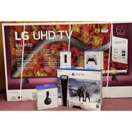 LG 65 INCH UHD TV WEBOS REAL4KANDROID SMART TV COMBO WITH SONY PLAYSTATION PS5