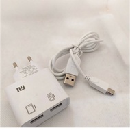charger xiaomi fast charging 2 ampere 2 usb colokan type C new