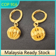 Anting Emas Sterling Authentic Earing Set for Girls Emas Bangkok Original Cop 916 Lelong Earing Korean Style Gold 916 Original Malaysia Earring for Women Subang Bajet Emas 916 Tulen Subang Emas Perempuan Viral Murah Birthday Gift for Women